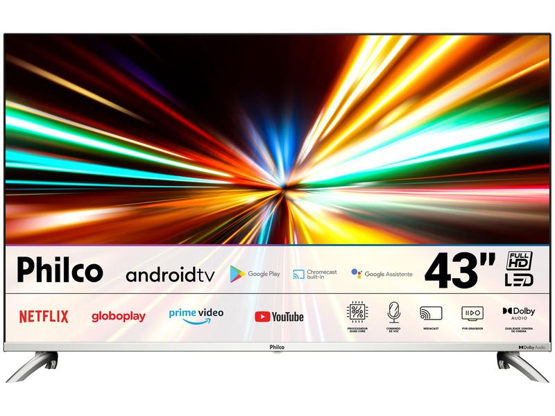 Imagem de Smart TV 43" Full HD LED Philco PTV43G7PAGCSBLF VA Android Wi-Fi Bluetooth Google Assistente 3 HDMI 2 USB