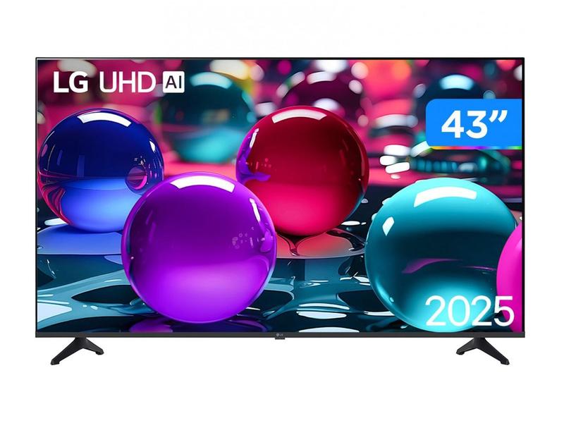 Smart TV 43" LG 4K Ultra HD 43UA7500PSA webOS 25 AI Processor 4K Gen8 com Alexa 3 HDMI Smart TV 43" LG 4K Ultra HD 43UA7500PSA webOS 25 AI Processor 4K Gen8 com Alexa 3 HDMI