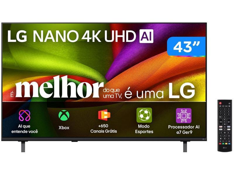 Smart TV 43" LG 4K Ultra HD Nano LED 43NU850BPSA WebOS 26 2026