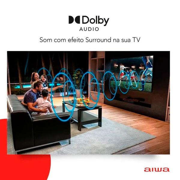 Imagem de Smart TV 43 Polegadas Full HD HDR10 Android TV e Borda Infinita AWS-TV-43-BL-02-A Aiwa