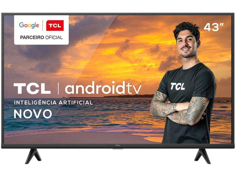 Imagem de Smart TV 43” UHD 4K LED TCL 43P615 VA 60Hz - Android Wi-Fi Bluetooth HDR 3 HDMI 1 USB