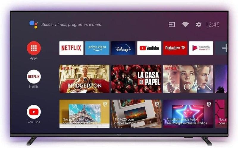 Imagem de Smart TV 4K 50” Philips 50PUG7907/78 - Android Wi-Fi Bluetooth HDR10+ 4 HDMI 2 USB