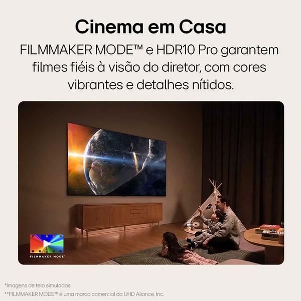 Imagem de Smart TV 4K 50 Polegadas LG UHD 50UT8050 Processador A5 Ger7 AI Alexa/Chromecast integrado Otimizador de Jogos webOS 24 Controle Smart Magic