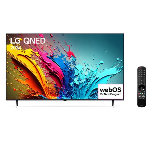 Imagem de Smart TV 4K LG 55 Polegadas 55QNED85T QNED Processador α8, AI, Painel 120Hz, FreeSync e webOS 24