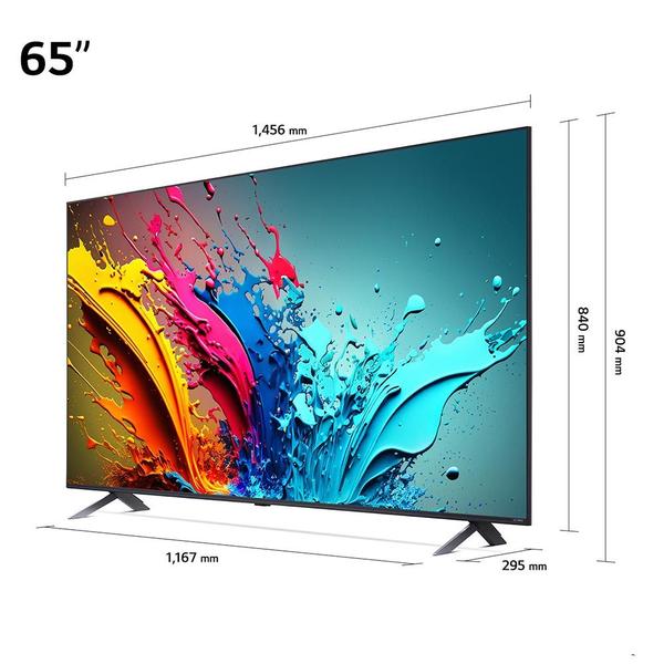 Imagem de Smart TV 4K LG 65 Polegadas 65QNED85T QNED Processador α8, AI, Painel 120Hz, FreeSync e webOS 24