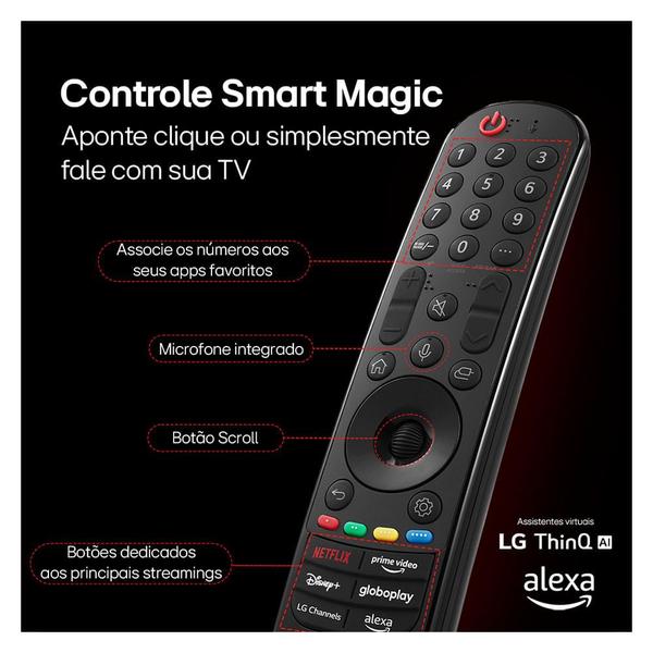 Imagem de Smart TV 4K LG NanoCell 86" Polegadas 86NANO80TSA, Processador α8 AI, Freesync, Alexa e Wi-Fi