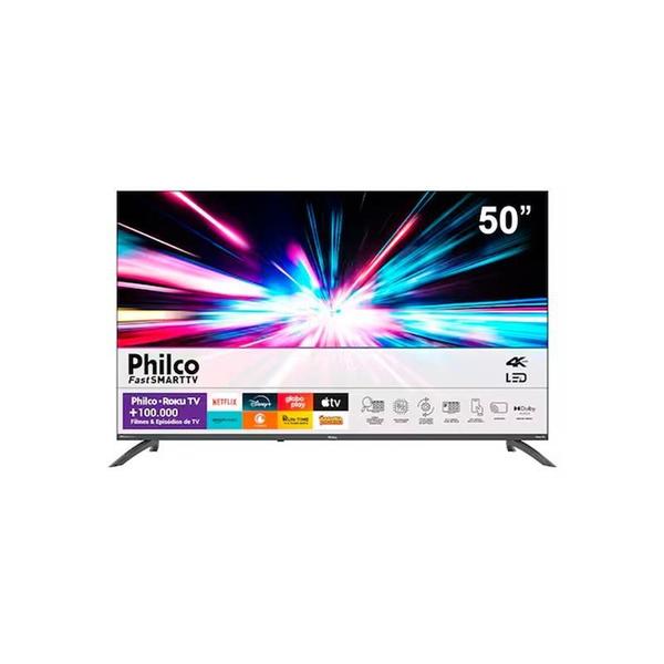 Smart tv 50 philco ptv50va4regb led roku tv dolby audio