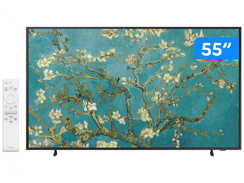 Smart TV 55” 4K QLED Samsung The Frame VA 120Hz - Wi-Fi Bluetooth Alexa QN55LS03BA