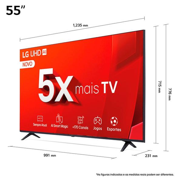 Imagem de Smart TV 55'' LG 55UT8050 UHD 4K a5 Ger7 AI Alexa/Chromecast