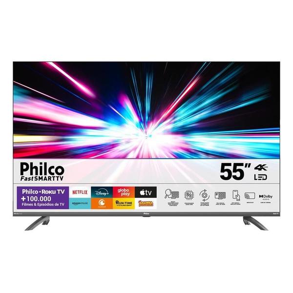 Smart TV 55'' Philco PTV55G3ERSGB Roku TV Led Dolby Audio Smart TV 55'' Philco PTV55G3ERSGB Roku TV Led Dolby Audio