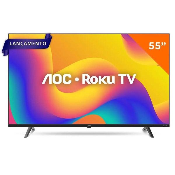 Smart TV 55 Polegadas AOC Roku TV LED 4K - Série 7045
