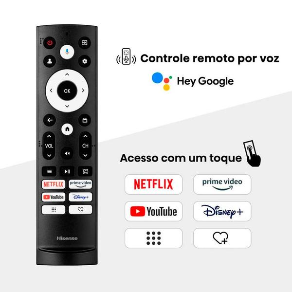 Imagem de Smart TV 55Q6N 55 Polegadas 4K UHD QLED Dolby Vision Atmos 3X HDMI Google TV Hisense