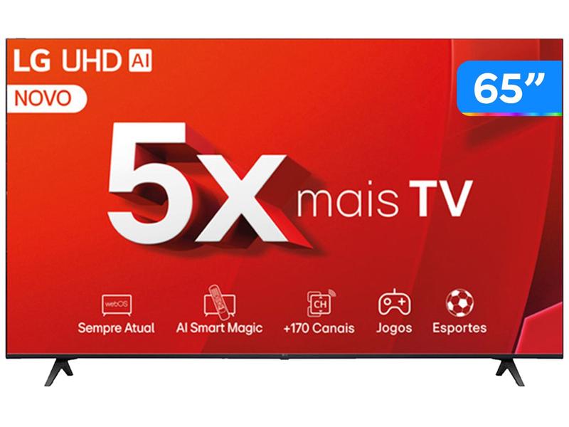 Smart TV 65" 4K LG Ultra HD 65UT8050 com Processador a5 Ger7 AI Alexa/Chromecast integrado... Smart TV 65" 4K LG Ultra HD 65UT8050 com Processador a5 Ger7 AI Alexa/Chromecast integrado...