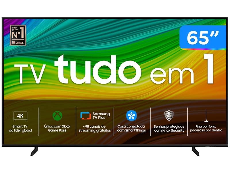 Smart TV 65" 4K QLED Samsung 65Q60DA Wi-Fi Bluetooth Alexa 3 HDMI 2 USB Smart TV 65" 4K QLED Samsung 65Q60DA Wi-Fi Bluetooth Alexa 3 HDMI 2 USB