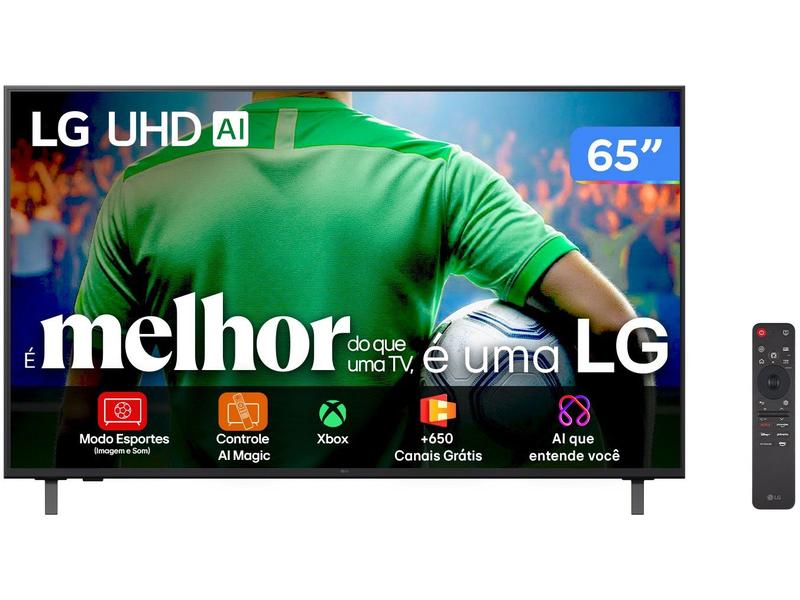 Smart TV 65" LG 4K Ultra HD 65UA8550PSA webOS 25 AI Processor 4K Gen8 com Alexa 3 HDMI