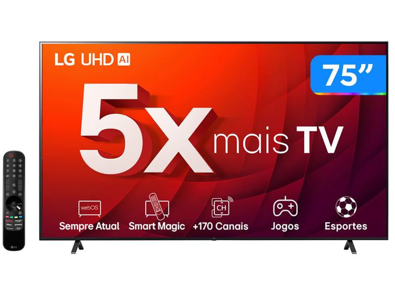 Smart TV 75” 4K UHD LED LG 75UR8750