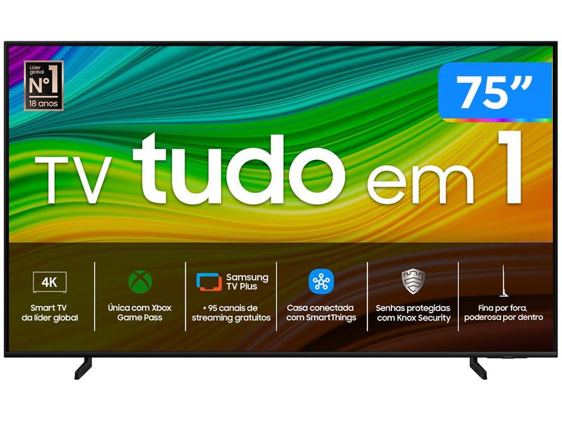 Smart TV 75" 4K UHD QLED SAMSUNG 75Q60DA Wi-Fi - Bluetooth Alexa 3 HDMI 2 USB Smart TV 75" 4K UHD QLED SAMSUNG 75Q60DA Wi-Fi - Bluetooth Alexa 3 HDMI 2 USB