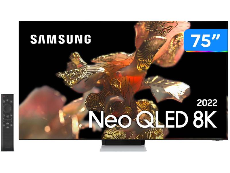 Smart TV 75” 8K Neo QLED Samsung QN75QN900B - VA 120Hz Wi-Fi Bluetooth HDR Alexa 4 HDMI 3 USB