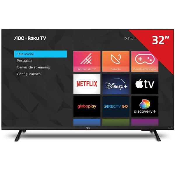 Imagem de Smart TV AOC 32 polegadas HD LED, HDMI, USB, 32S5135/78G