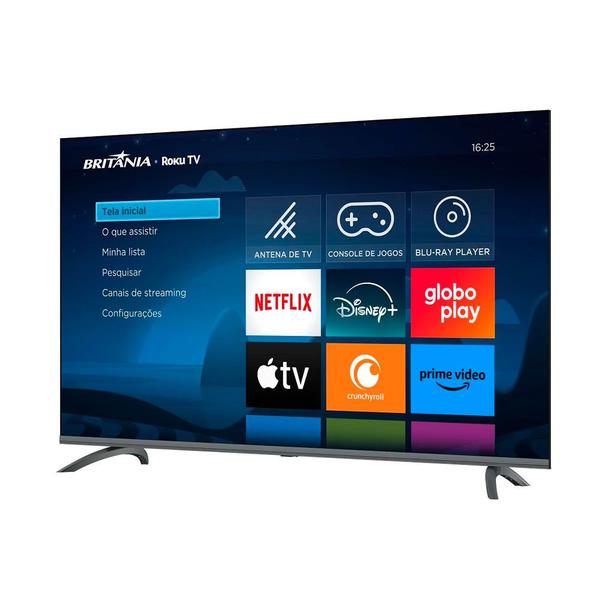 Imagem de Smart TV Britânia 50 Polegadas BTV50G3ERSGB 4K UHD LED Roku TV Dolby Audio