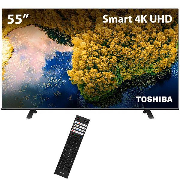 Imagem de Smart TV Dled 55" Toshiba 55C350LS 4K Ultra HD Wi-Fi e com Conversor Digital