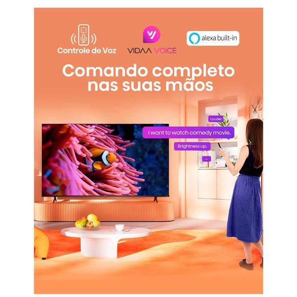 Imagem de Smart TV Hisense UHD 4K DLED 58" Polegadas 58A6K com Sleep Timer, Entrada HDMI e Wi-Fi