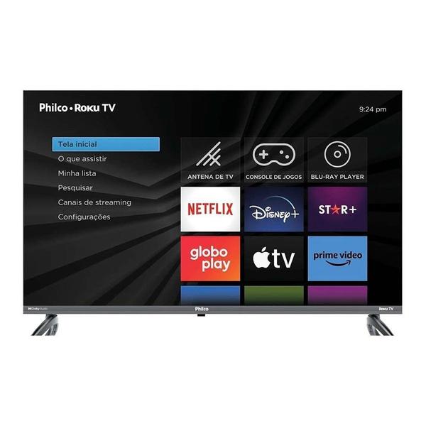 Smart TV LCD LED 32" Philco PTV32K34RKGB Wi-Fi, Roku, Dolby, com 2 HDMI, 2 USB