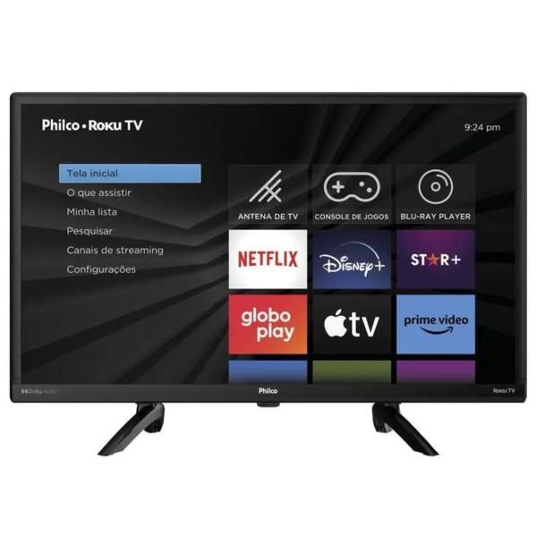 Smart TV LED 24" HD Philco PTV24G5YR2CP Wi-Fi Dolby Audio