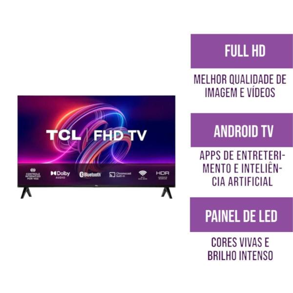 Imagem de Smart Tv Led 32 S5400A Tcl Wifi Fhd Android Bivolt Preto