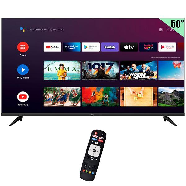 Imagem de Smart TV LED 50" Mtek MK50FSAU 4K Ultra HD Android TV Wi-Fi e com Conversor Digital