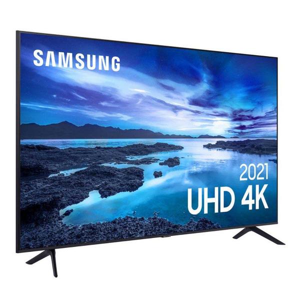Imagem de Smart Tv LED 60 Polegadas 60AU7700 UHD Bluetooth Processador Crystal 4K Samsung