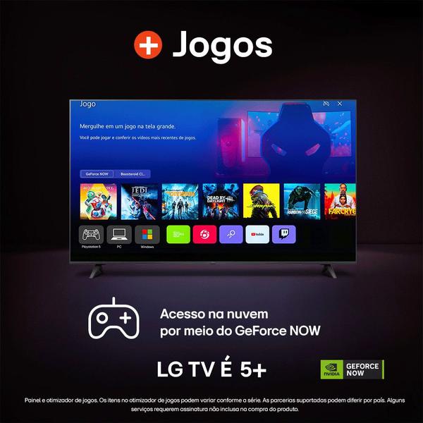 Imagem de Smart TV LED 65" Ultra HD 4K LG 65UR8750PSA ThinQ AI Comando de Voz 3 HDMI 2 USB Bluetooth HDR10