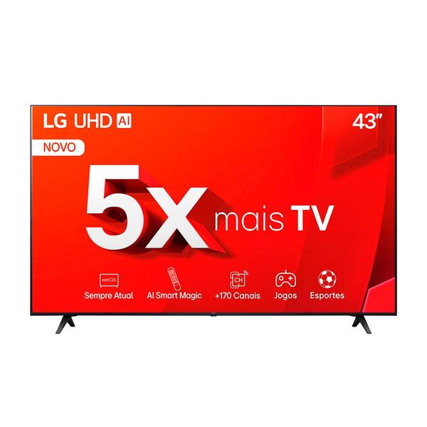 Smart Tv LG 43" 4K Ultra HD Pro LED HDR Thinq Ai Alexa 43TU801
