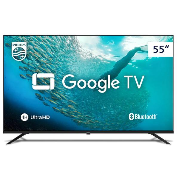 Smart TV Philips 55 polegadas 4K UHD Google TV 55PUG701978