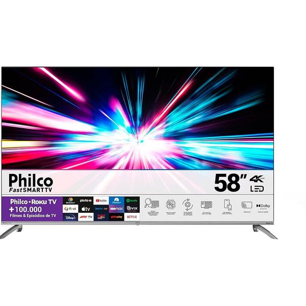 Imagem de Smart TV PTV58G7PAGCSBL 58 Polegadas Android TV 4K LED HDR Philco