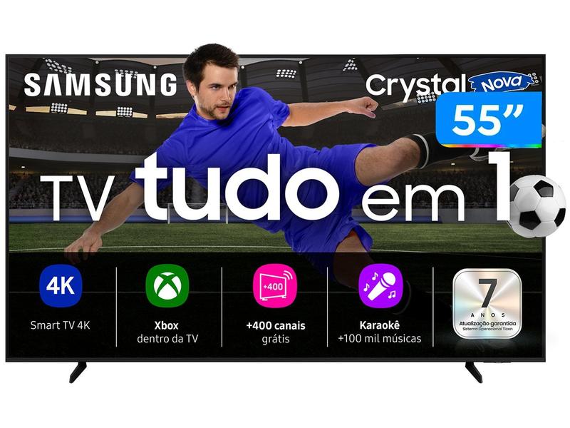 Smart tv Samsung 55 polegadas Crystal 4K UN55U8100FGXZD 2025
