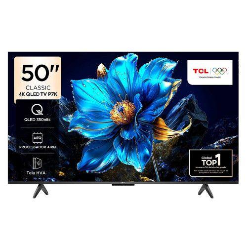 Smart TV TCL 50 Polegadas 50P7K 4K UHD QLED Google TV Smart TV TCL 50 Polegadas 50P7K 4K UHD QLED Google TV