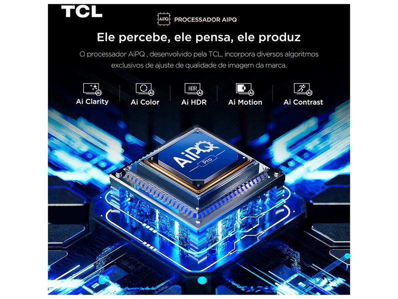 Smart TV TCL 50 Polegadas QLED Mini LED 4K C6KS WiFi Bluetooth