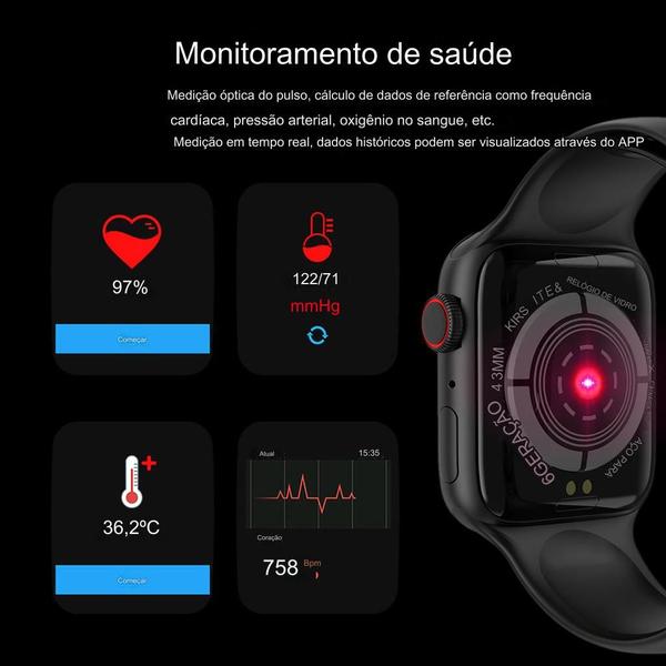 Imagem de Smart Watch G66LL Modo Esportes Chamadas Notificações Músicas