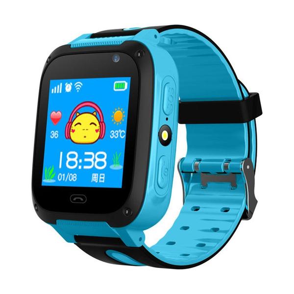 Imagem de Smart Watch Kids GPS Tracker Anti Lost SOS Call Camera azul