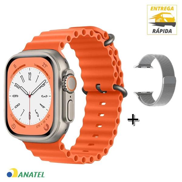 Imagem de Smart Watch S8 Mini Ultra 41mm Microwear Android e iOS Pulseira Metal Extra