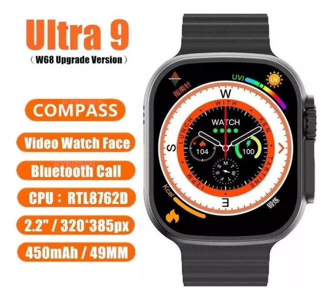 Imagem de Smart Watch U9 Ultra Max Series 9 Modelo Original E Nf