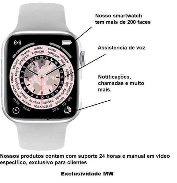 Imagem de Smart Watch X7 Plus Modo Esportes Assistente de Voz Notificações