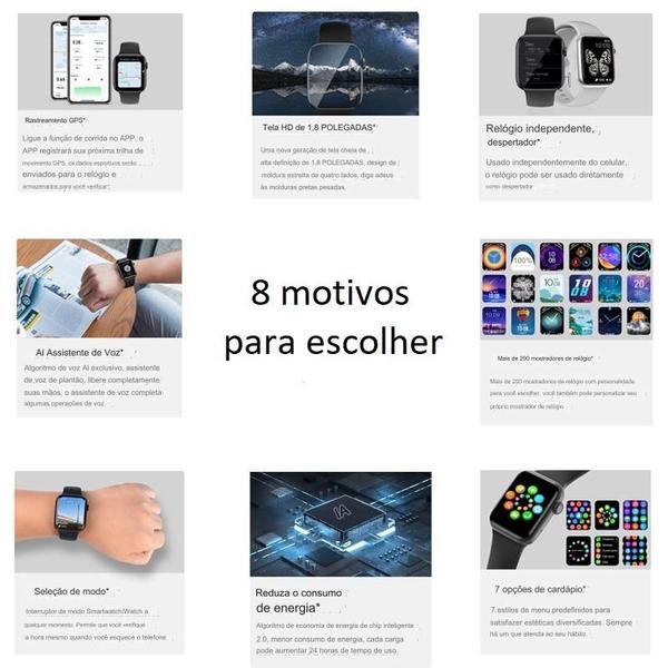 Imagem de Smart Watch X7 Plus Modo Esportes Assistente de Voz Notificações