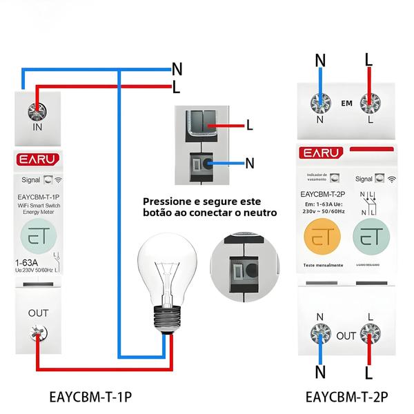 Imagem de Smart Wifi Zigbee - Medidor de Energia com Relé Temporizador e Proteção de Tensão