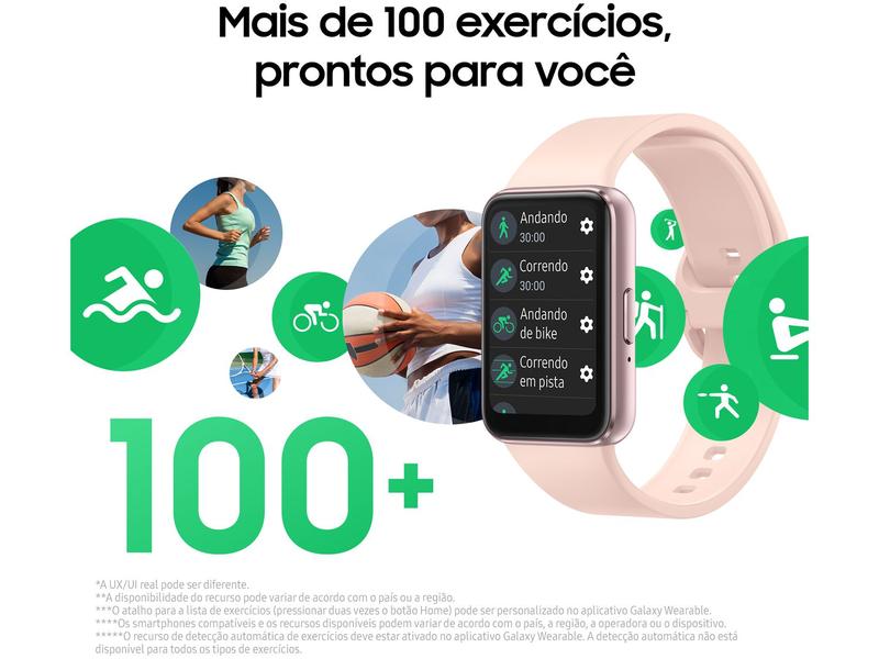 Imagem de Smartband Samsung Galaxy Fit3 Rosé