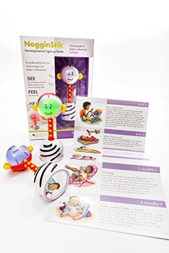 Imagem de SmartNoggin NogginStik Developmental Light-Up Rattle - Incentive Marcos do Desenvolvimento de Criança - 12 meses