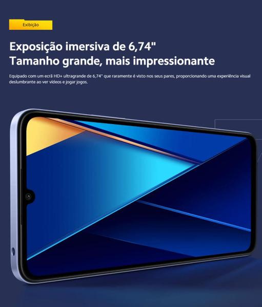 Imagem de Smartphone C65 NFC 256GB e 128GB 12GB RAM câmera tripla 50MP + 8MP  tela HD+ 6.7'' Premium Design Lançamento versão Global