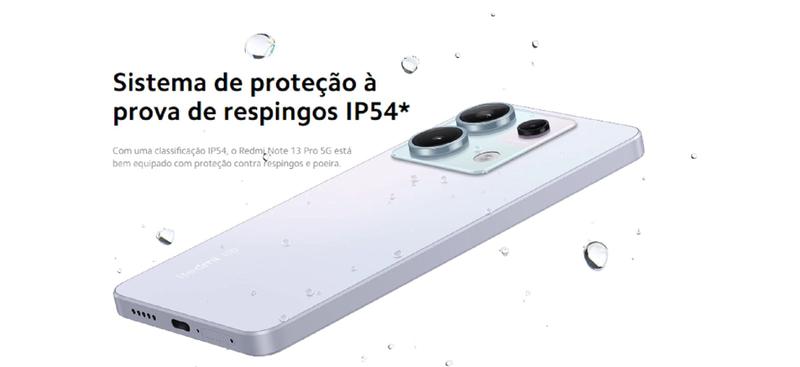 Smartphone Celular Xiaomi Redmi Note 13 Pro 5G 8GB/256GB PRETO - Redmi Note 13 Pro - Magazine Escorrega