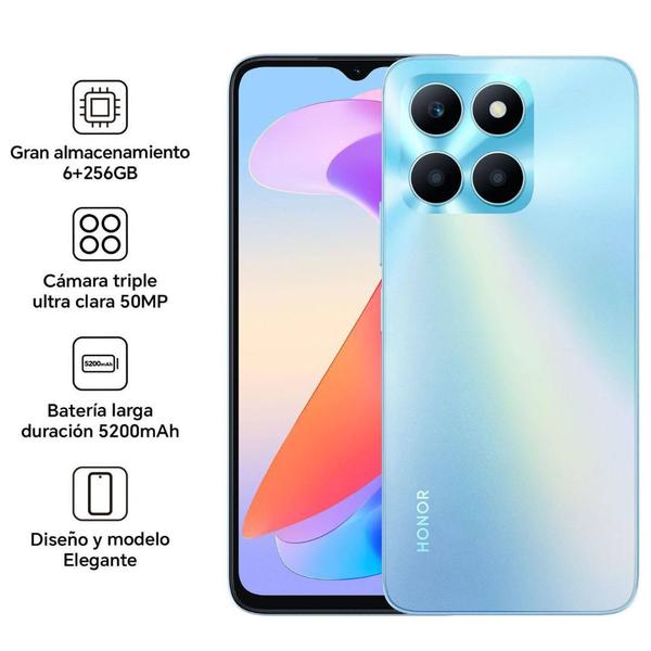 Imagem de Smartphone Desbloqueado Honor X6a Plus Prata 256/6gb Versão Global